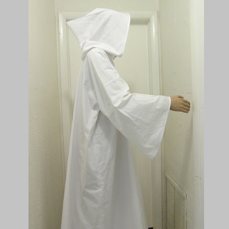 Hooded White Robe 1